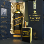 3 (out of 5) Bottles of Johnny Walker Blue Label.